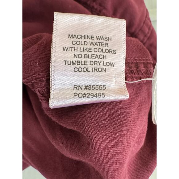 Pistola XS Grover Red Cotton Jumpsuit Merlot Relaxed Field Suit Coveralls - Picture 13 of 13